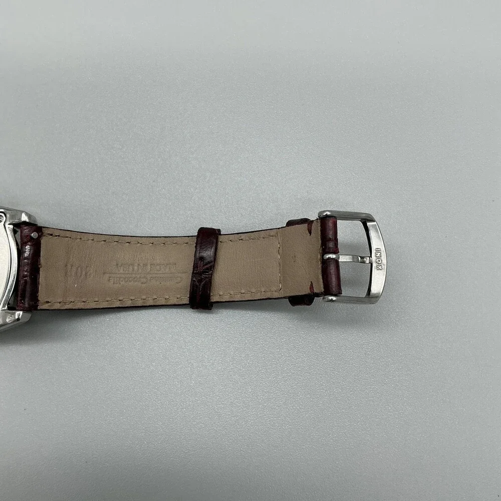 Invicta Lupah 2324 Womens Watch 33mm White MOP Dial Red Leather New Battery